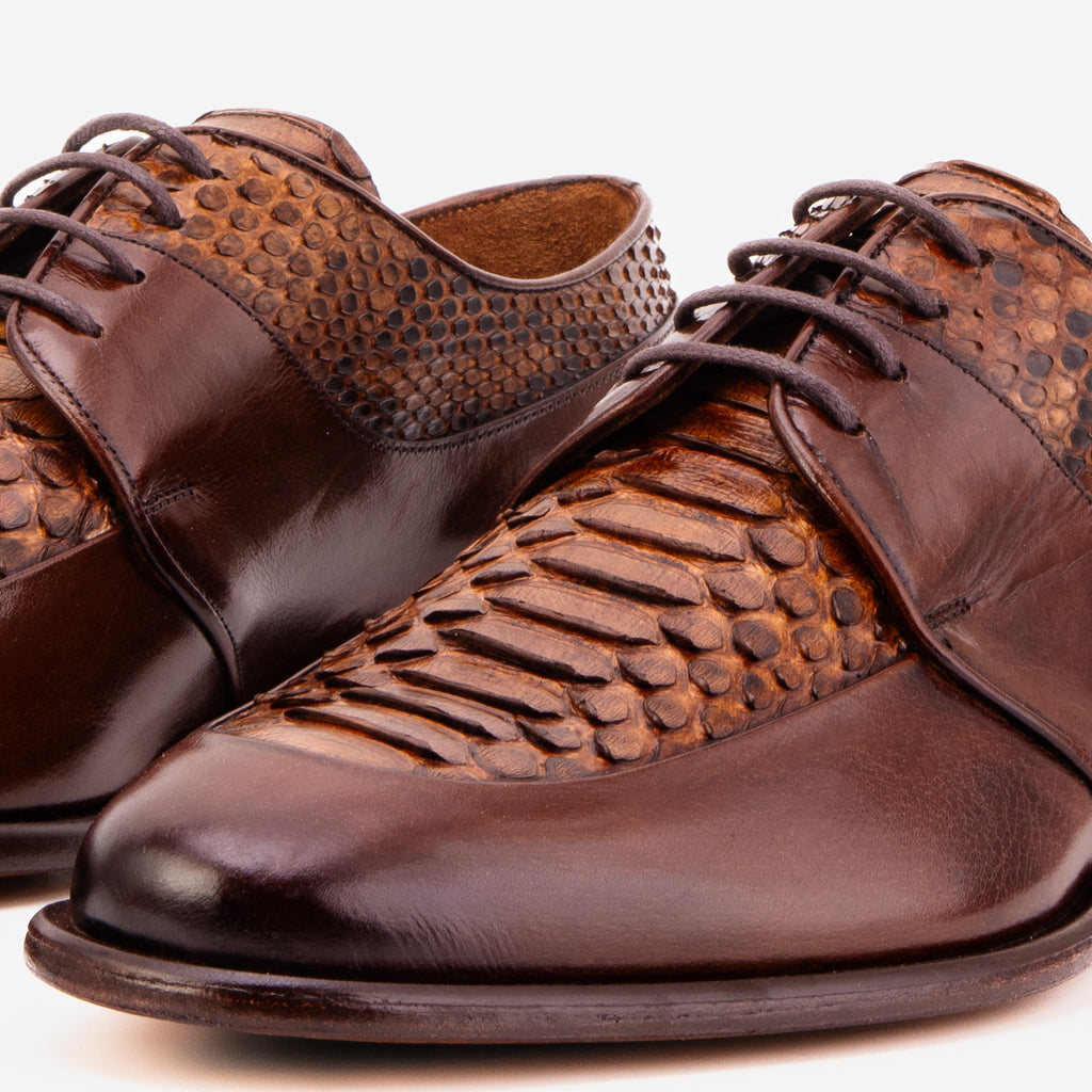 The Arven Tan Python Leather Men Shoe