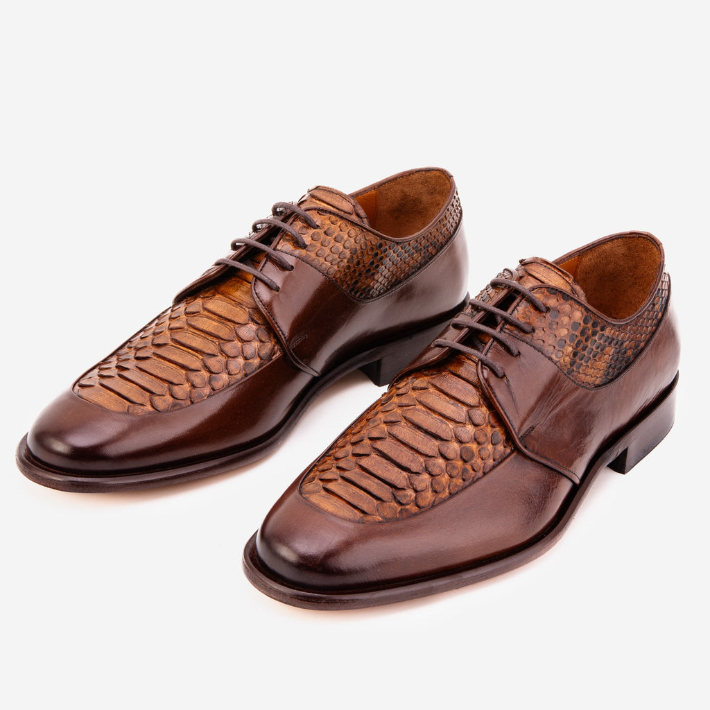 The Arven Tan Python Leather Men Shoe