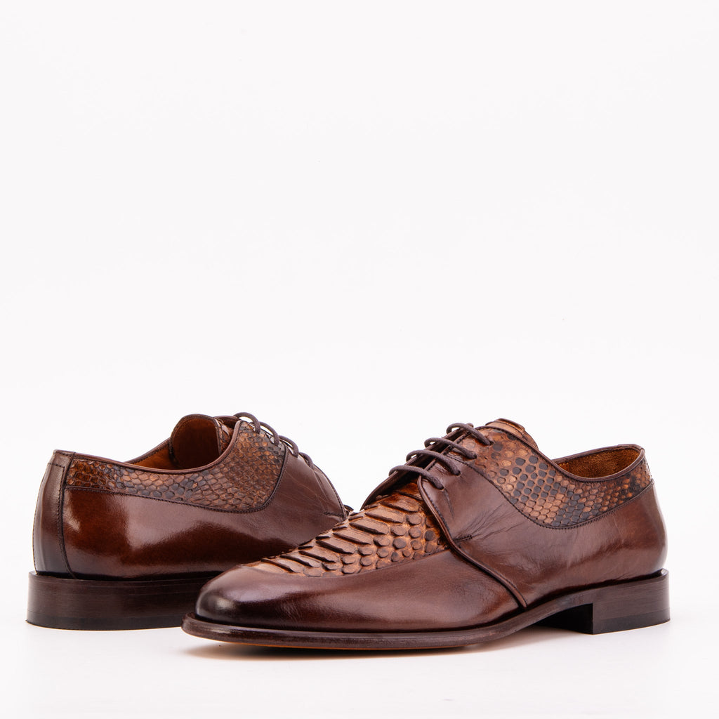 The Arven Tan Python Leather Men Shoe