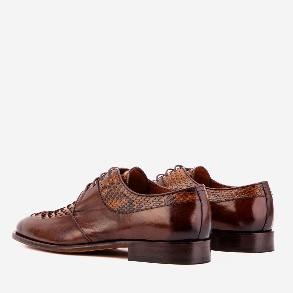 The Arven Tan Python Leather Men Shoe