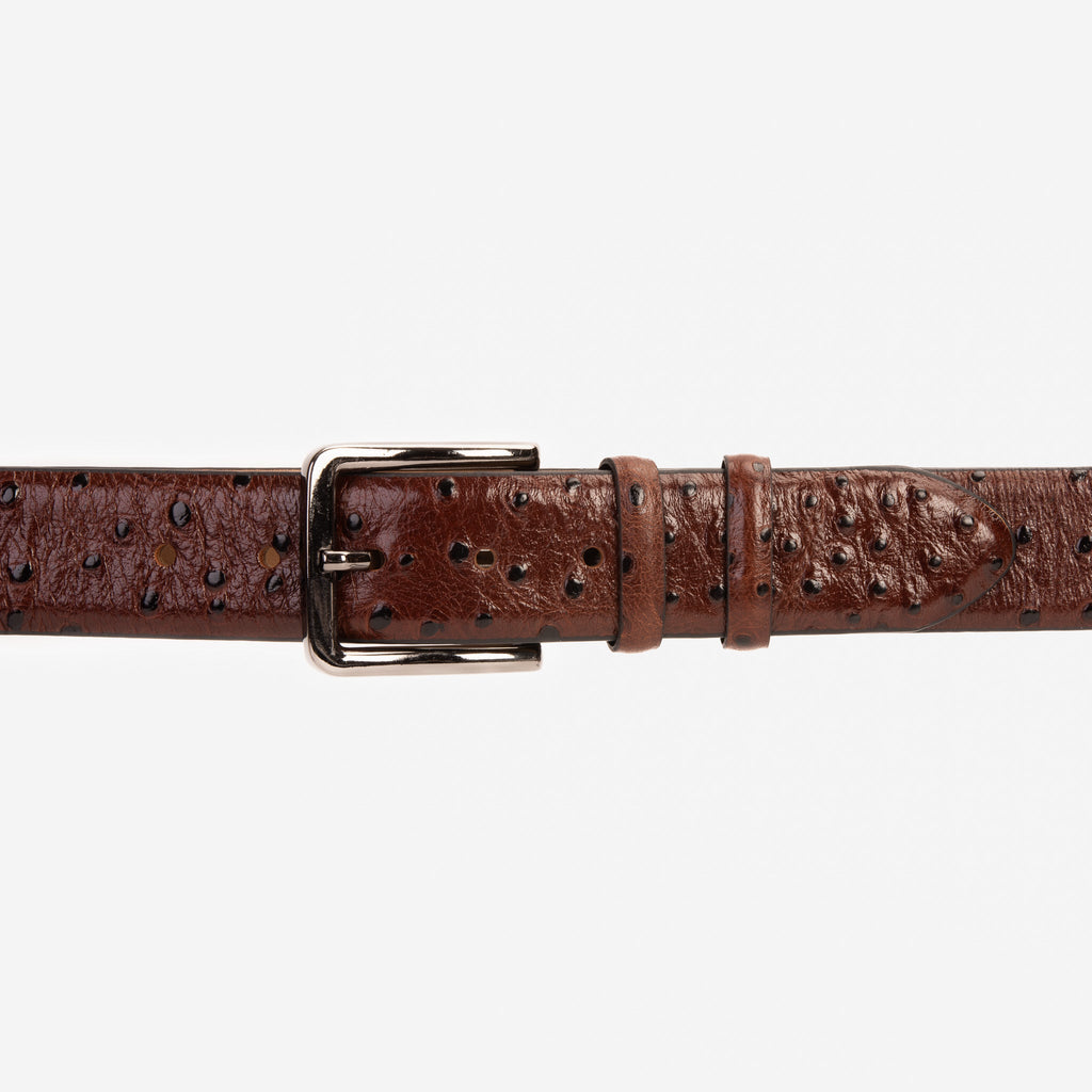 The Dallas Brown Calfskin Belt