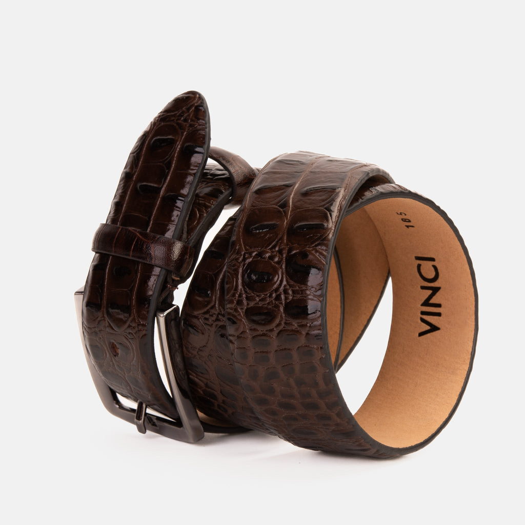 The Bomba Brown Leather Belt