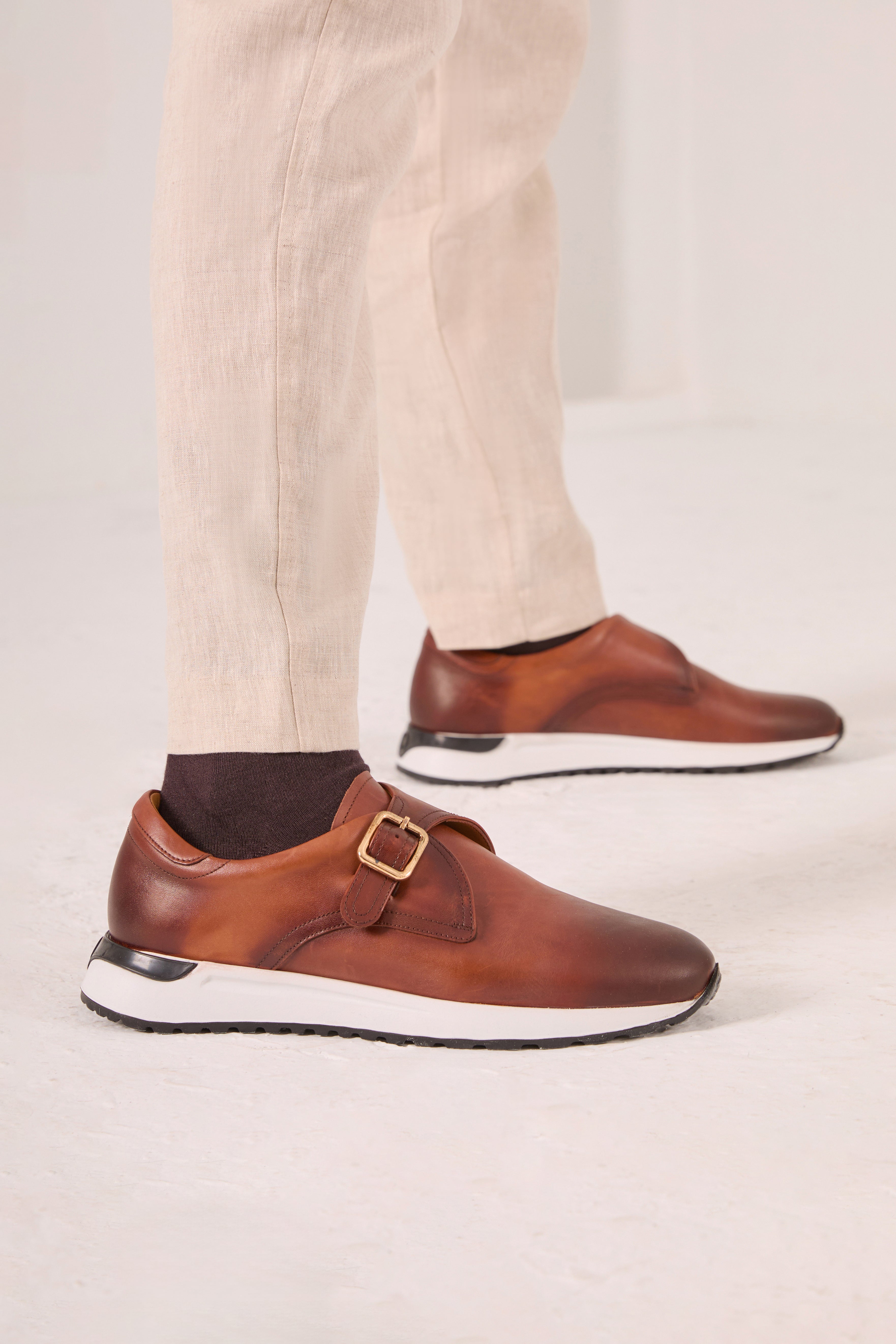The Torino Tan Leather Men Sneaker