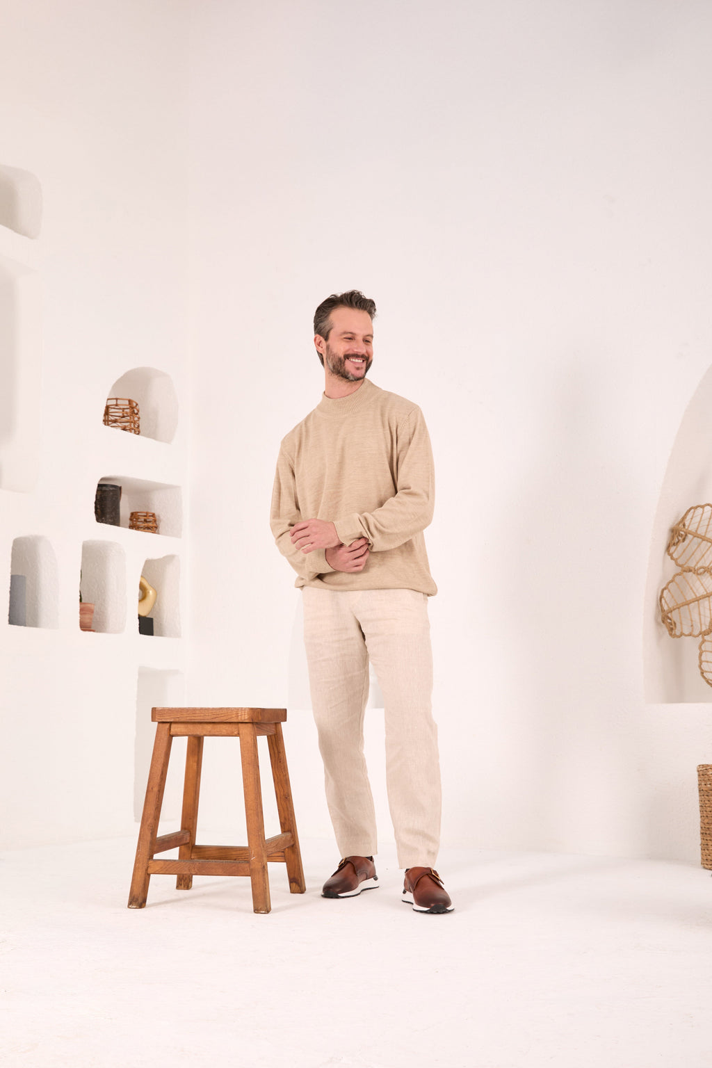 The Torino Tan Leather Men Sneaker