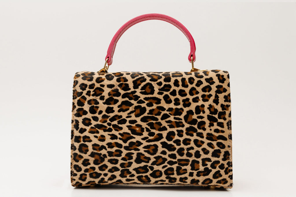 The Olbia Leopard Leather Handbag