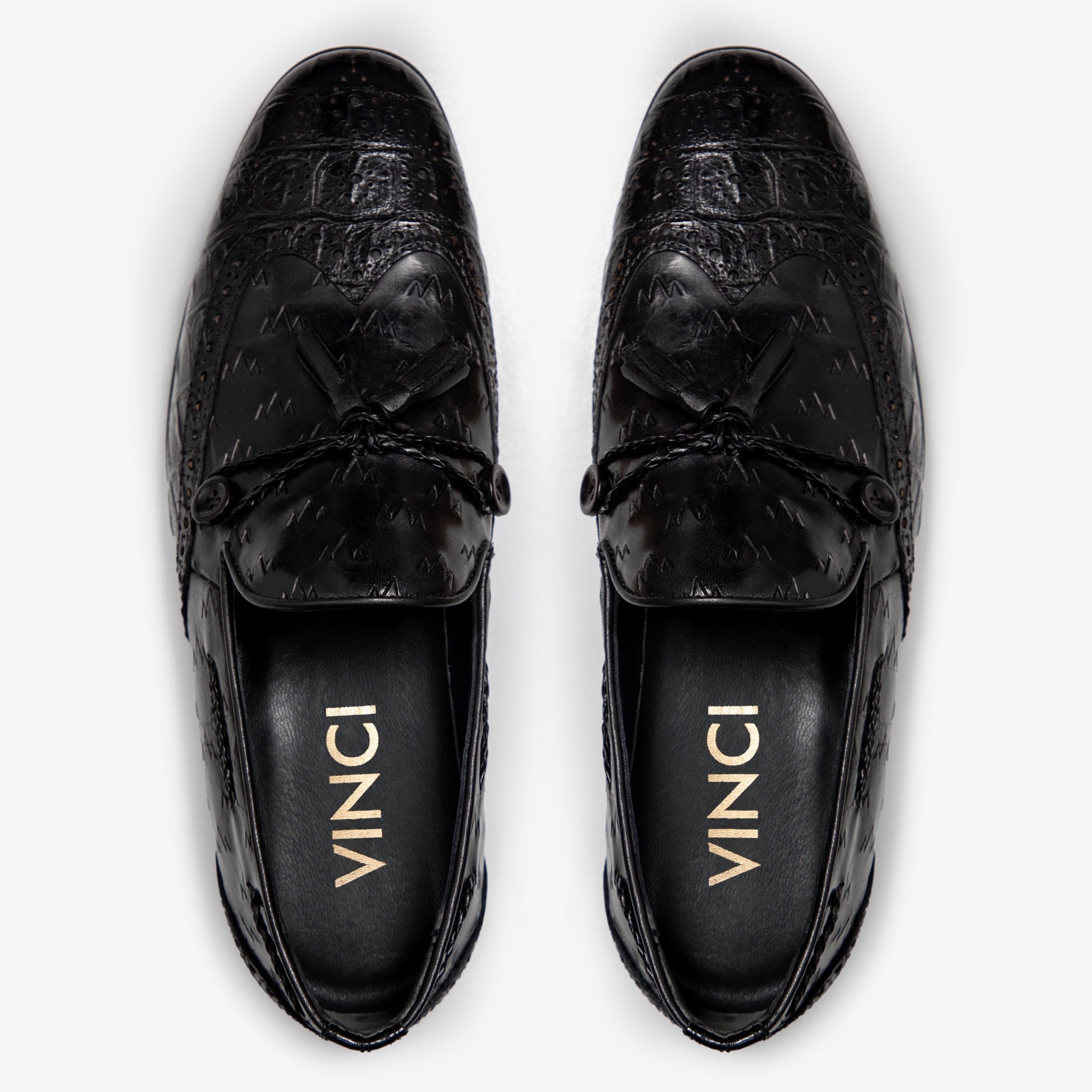 The Istanbul Black Leather Tassel Loafer Men Shoe