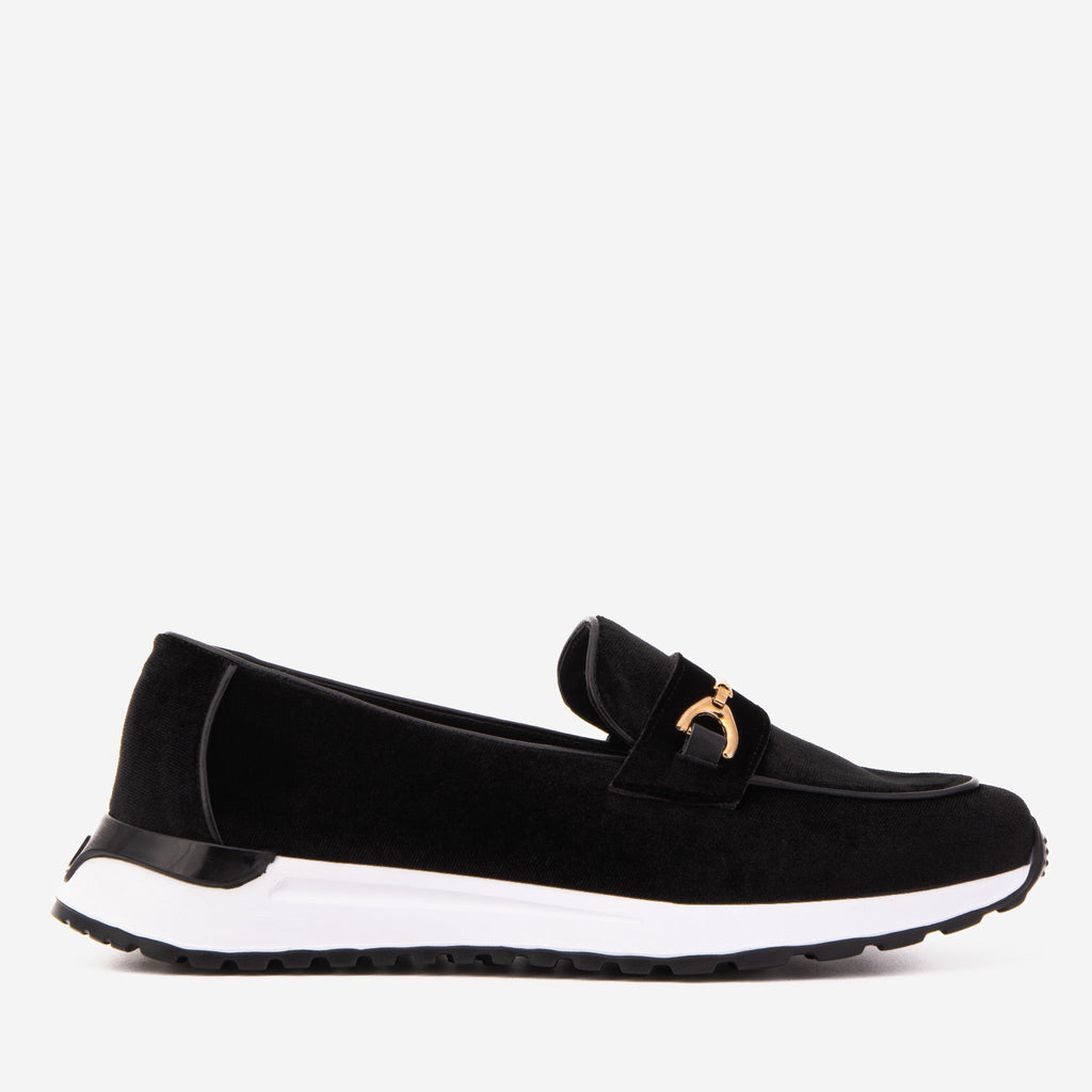 The Milan Black Leather Women Sneaker