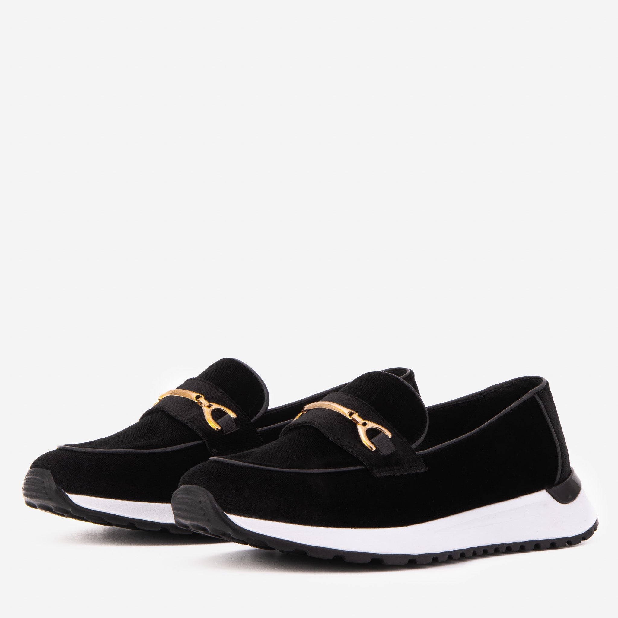 The Milan Black Leather Women Sneaker
