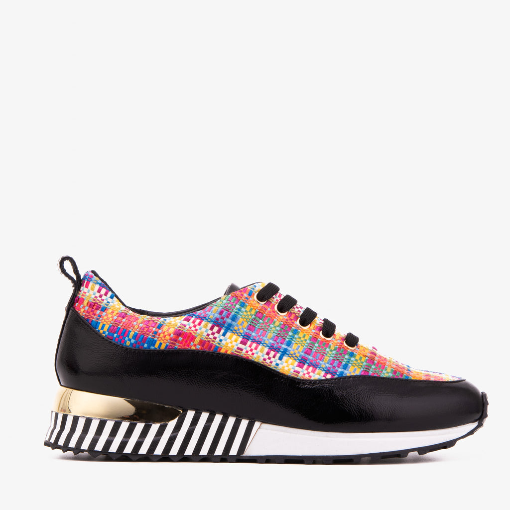 The Valencia Leather Black Women Sneaker