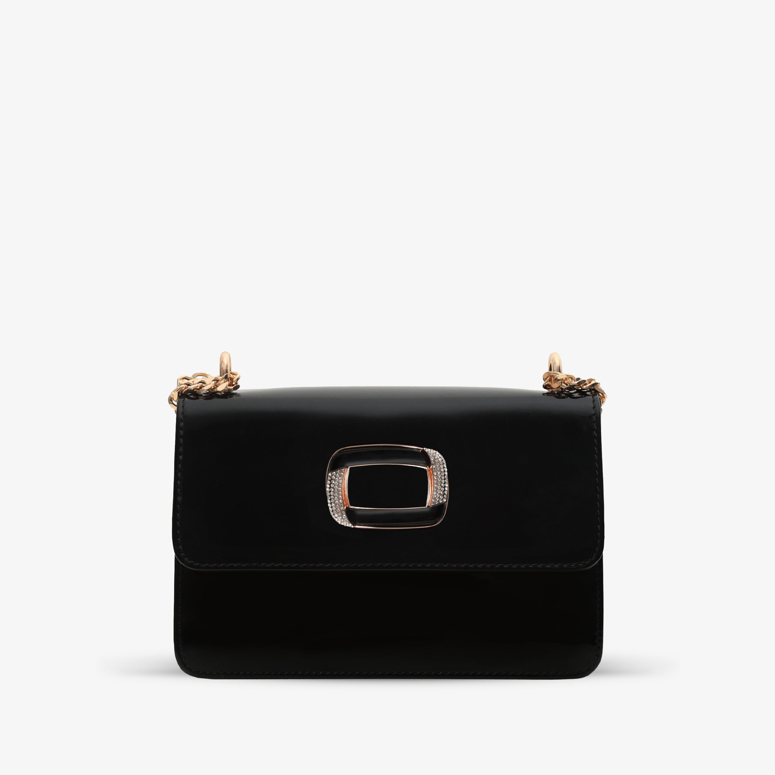 The Ferrara Black Patent Leather Handbag