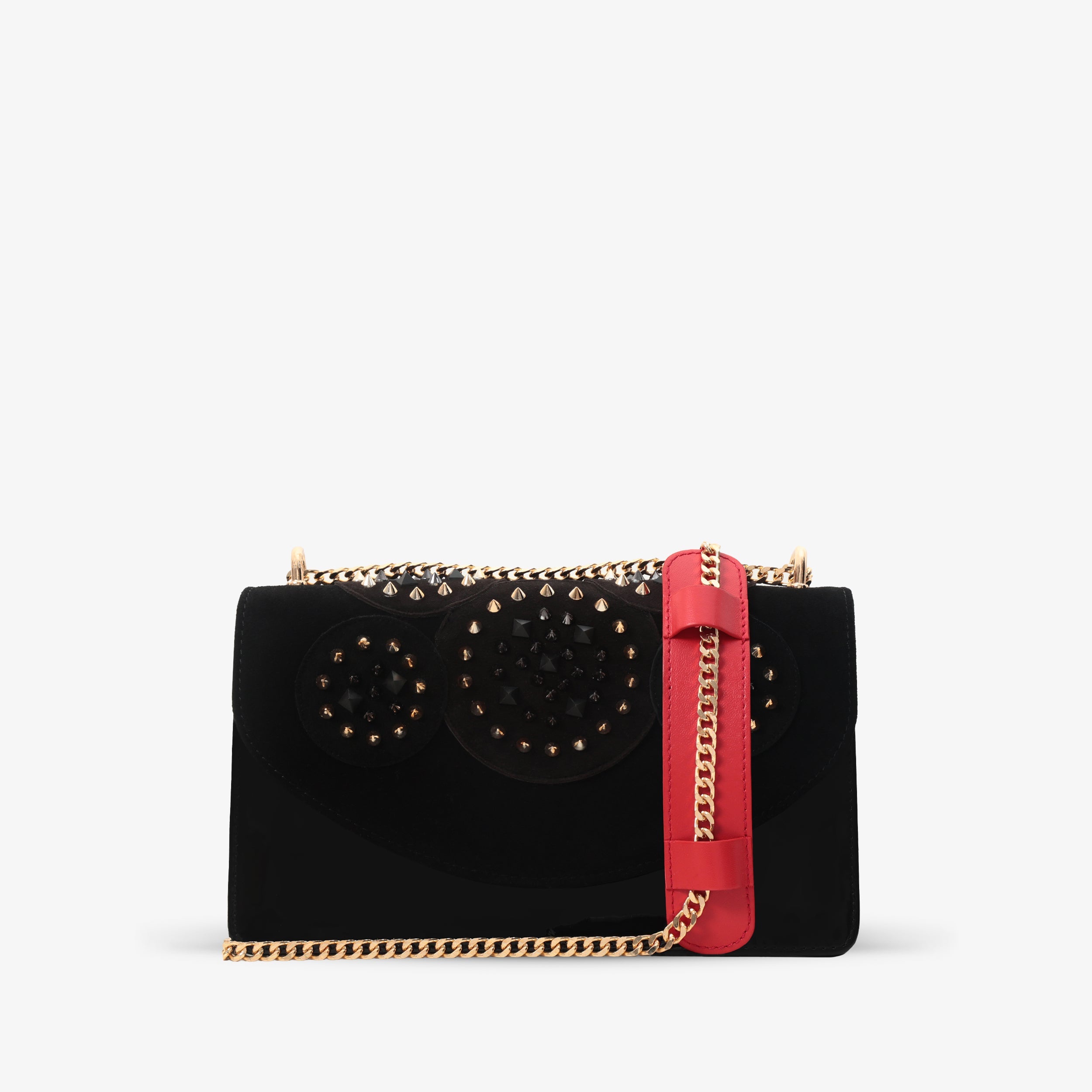The Infanta Black Spike Leather Handbag