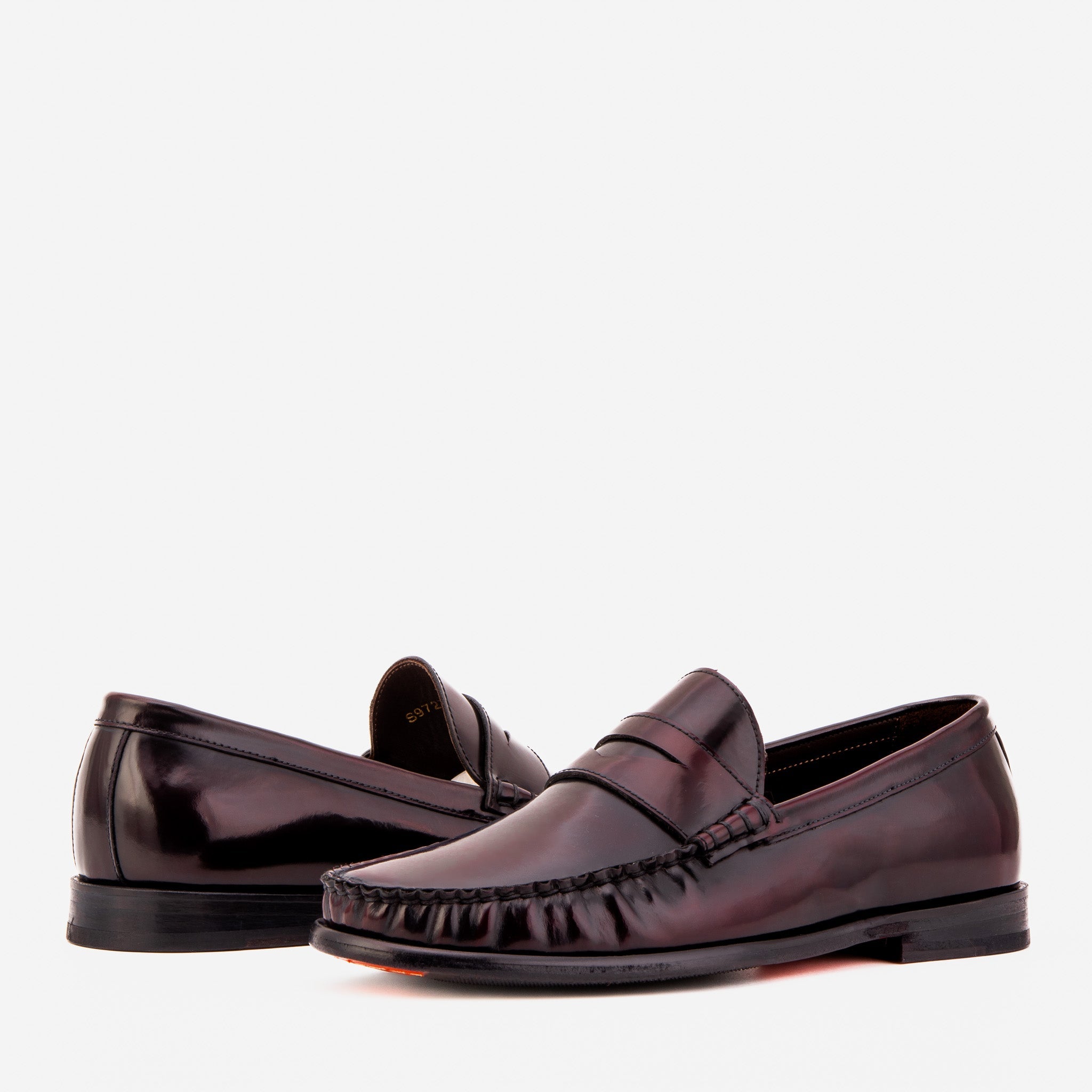 The Belmont Burgundy Polished Leather Men Loafer
