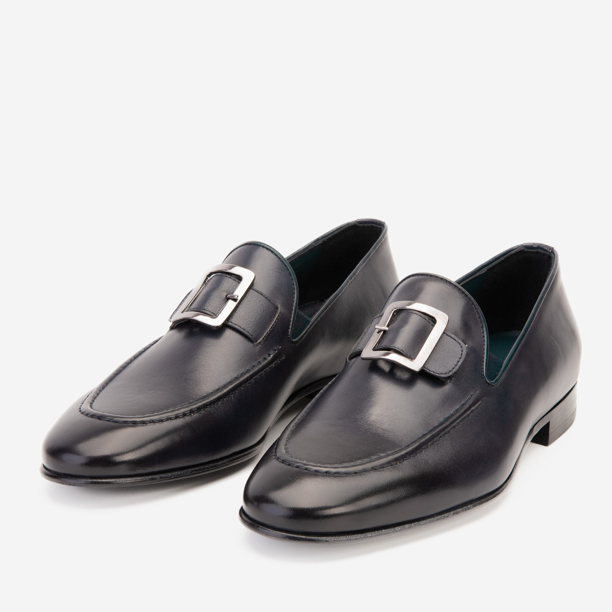 The Astoria Navy Buffalo Leather Men’s Loafer