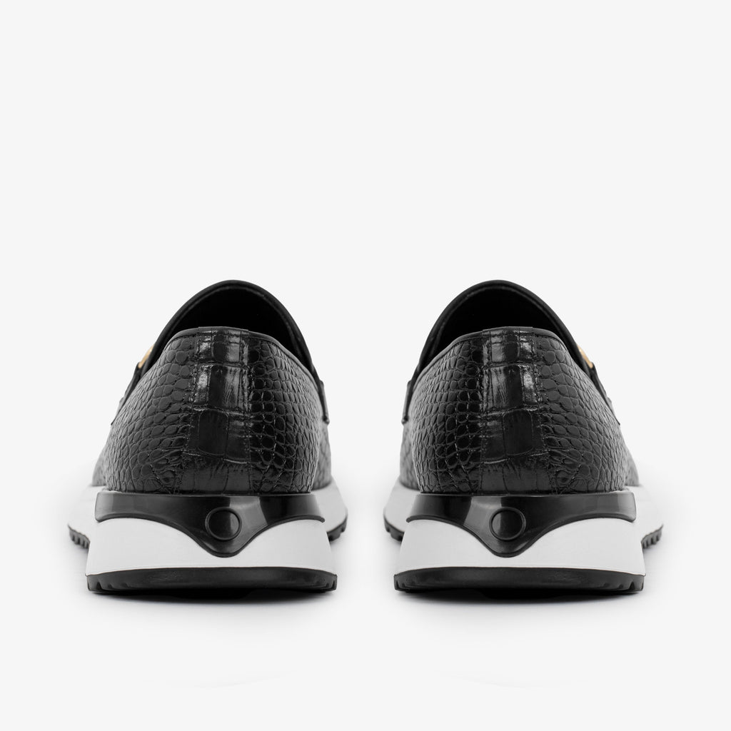 The Padova Black Leather Men Sneaker
