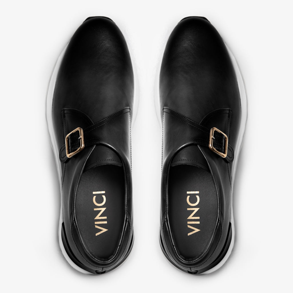 The Luxe Black Buffalo Leather Women Sneaker