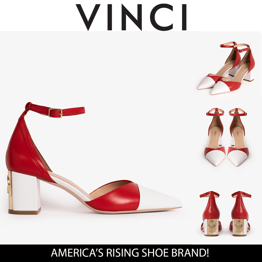 The Noella Red Leather Sandal Women Shoe