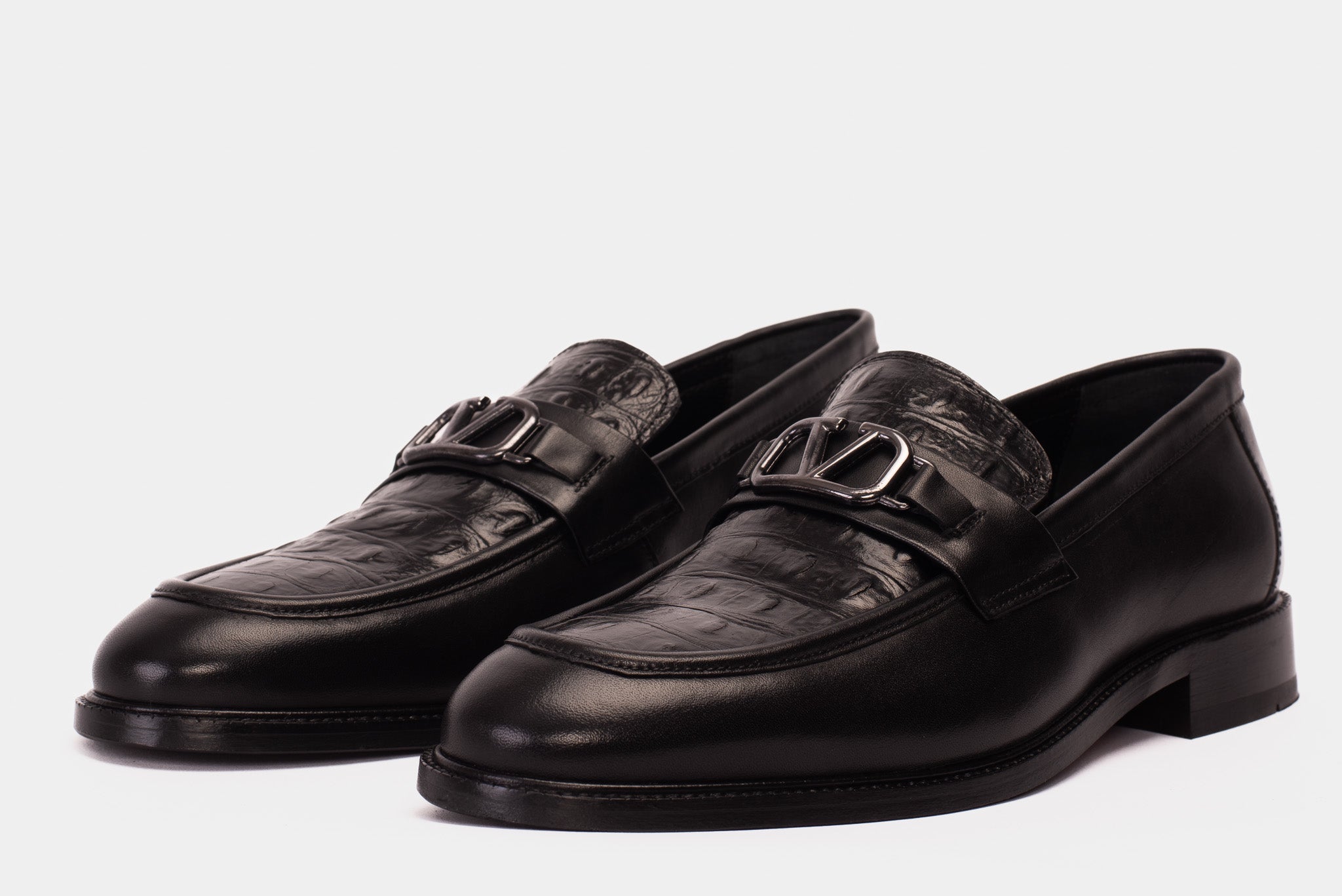 Amsterdam Black Bit Loafer Men Shoe