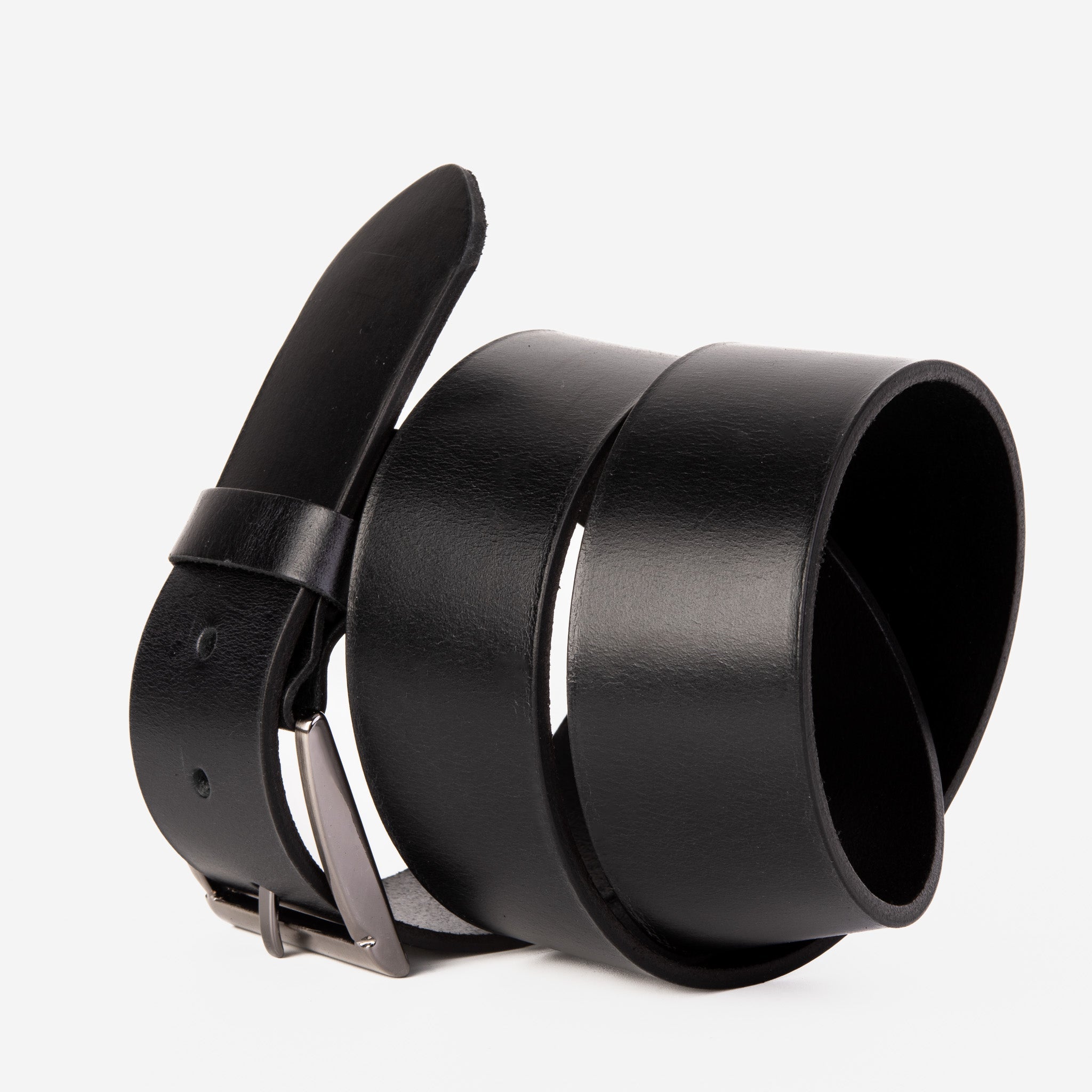 The Prime Black Leather Belt