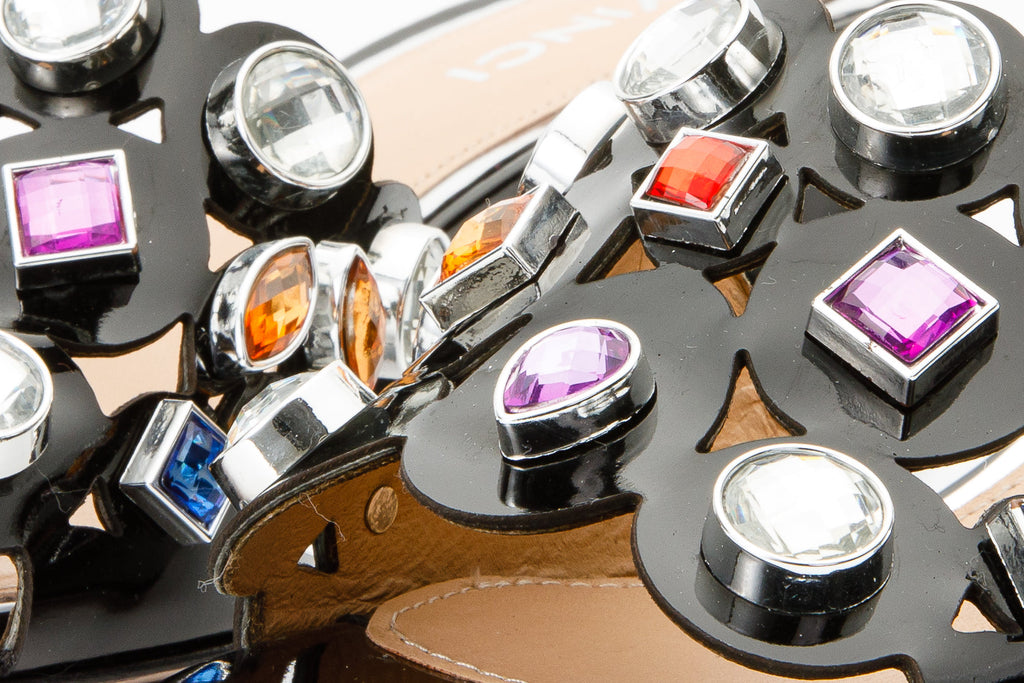 The Capadica Black Leather Block Heel Women Sandal Final Sale!