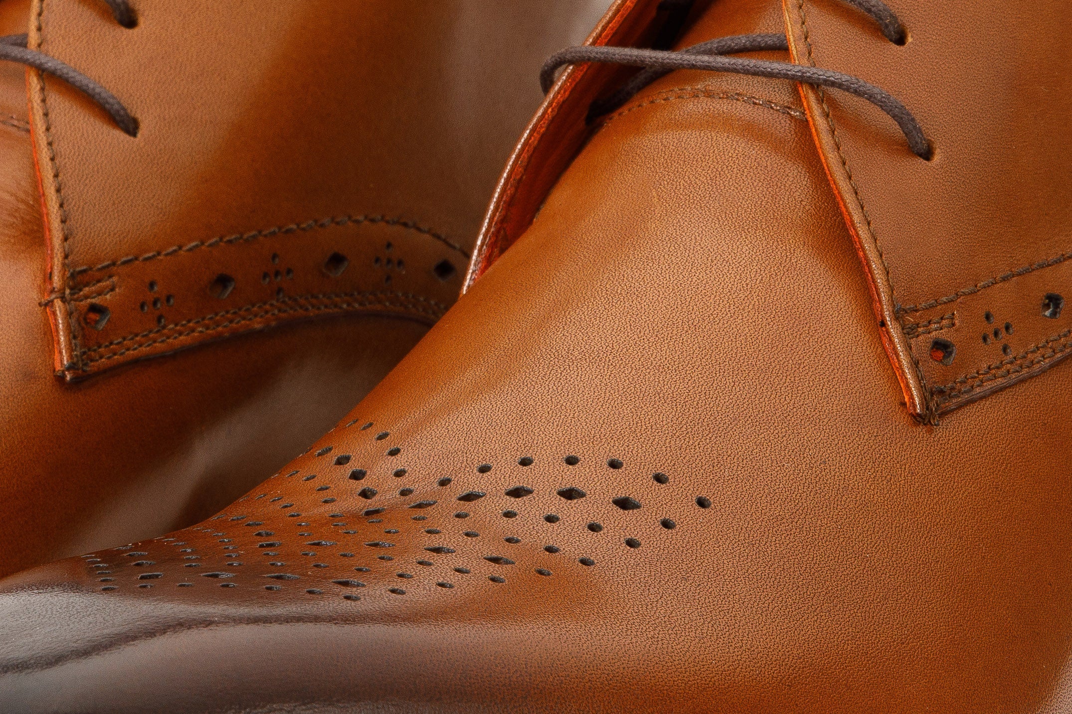 The Dessalines Tan Leather Chukka Brogue Dress Men Boot Final Sale!