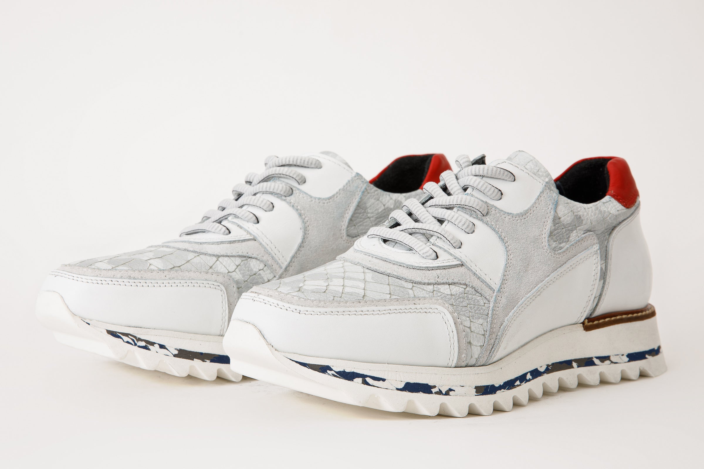 The Cakarta White Leather Men Sneaker FINAL SALE!