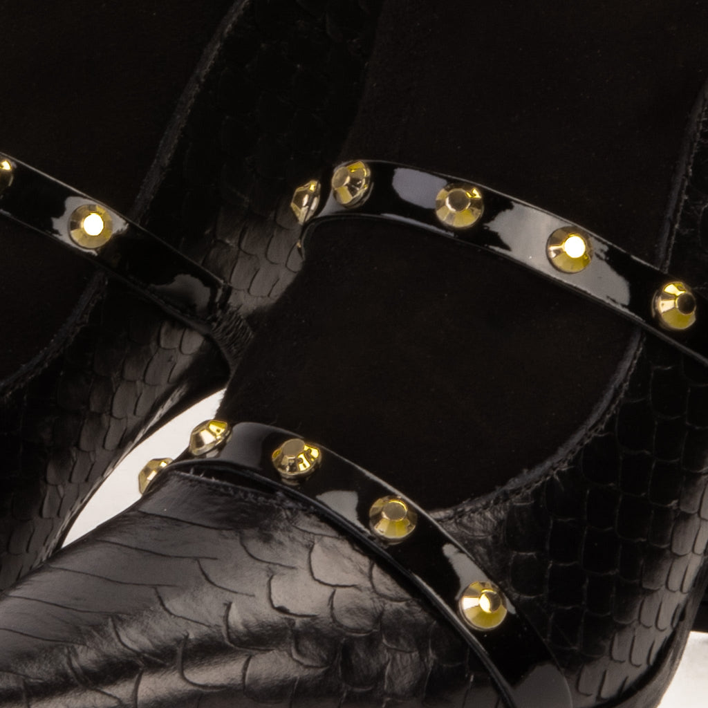 The  Valentina Leather Block Heel Women Boot