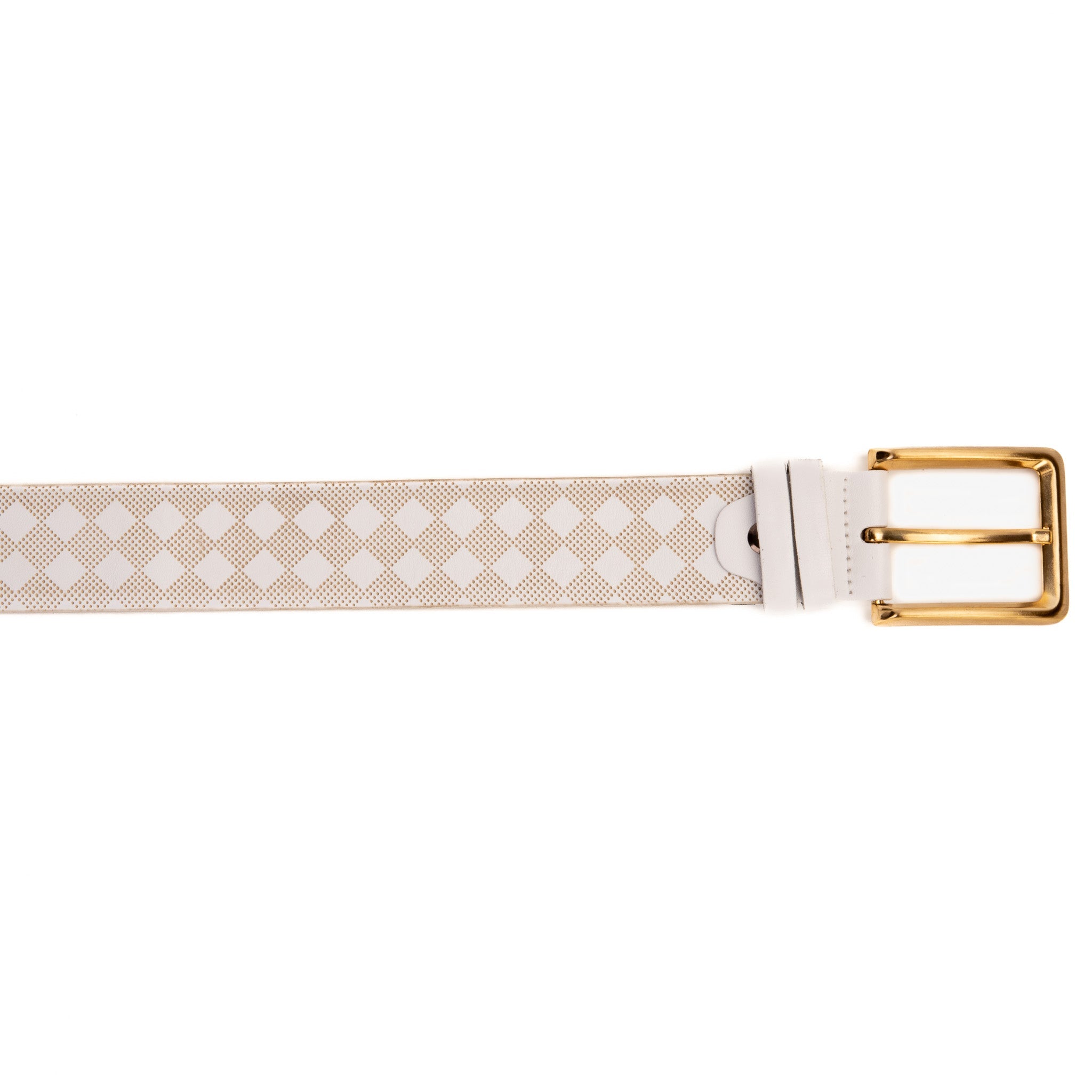 The Cenova White Calfskin Belt