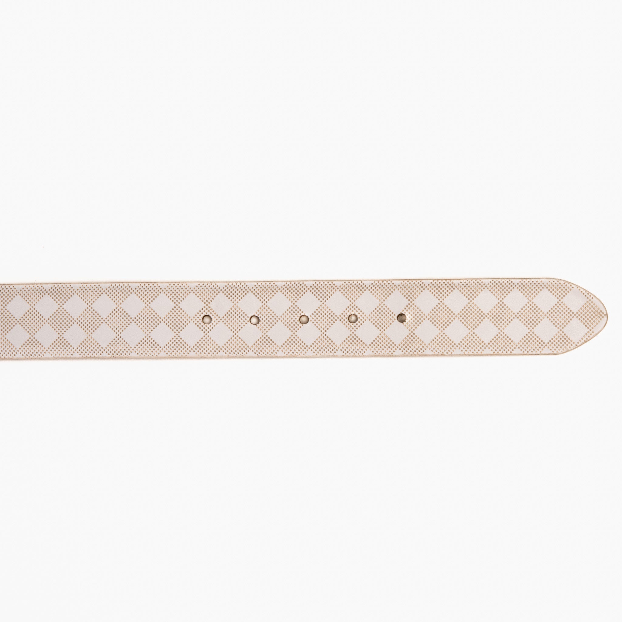 The Cenova White Calfskin Belt