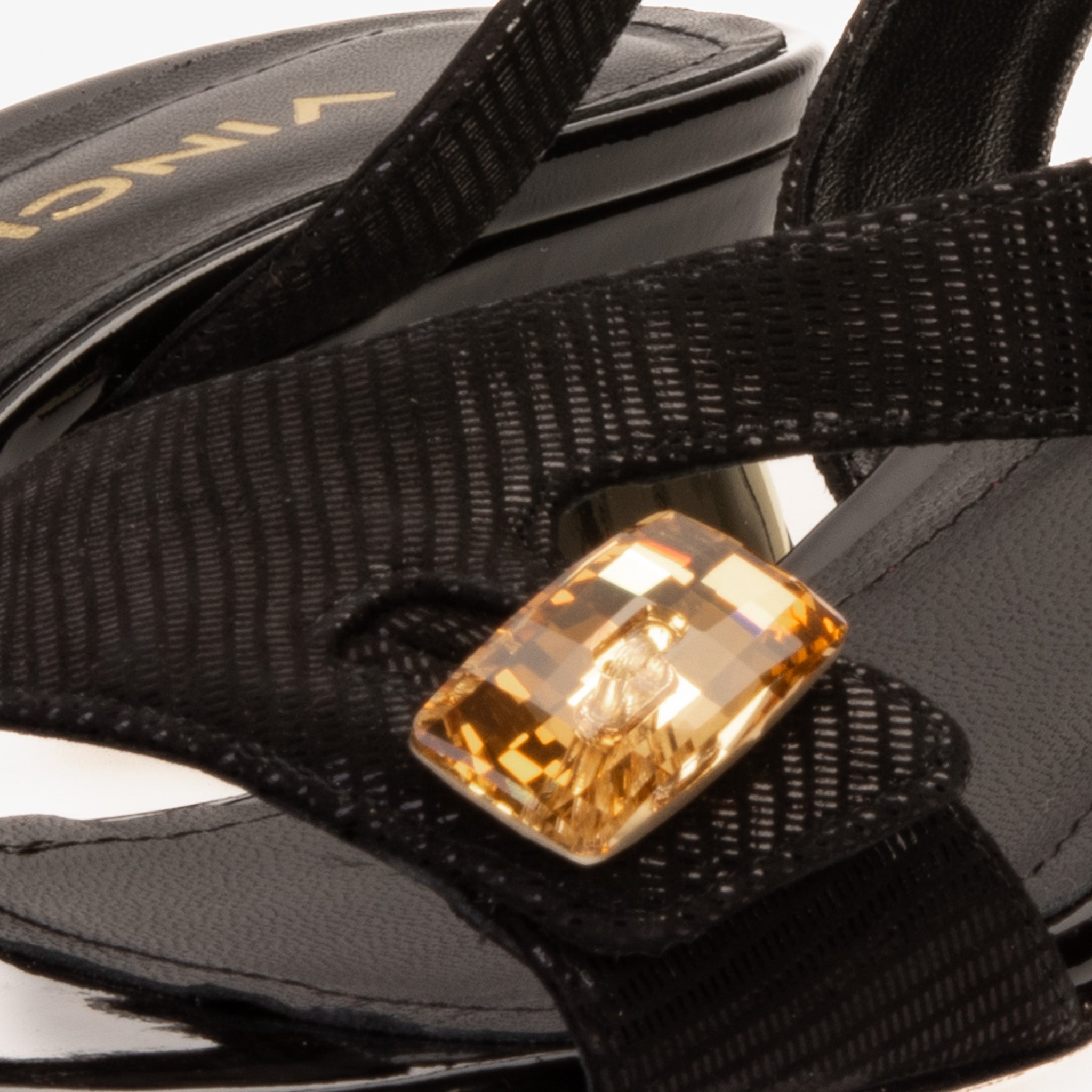 The Iconic Black Leather Women Sandal