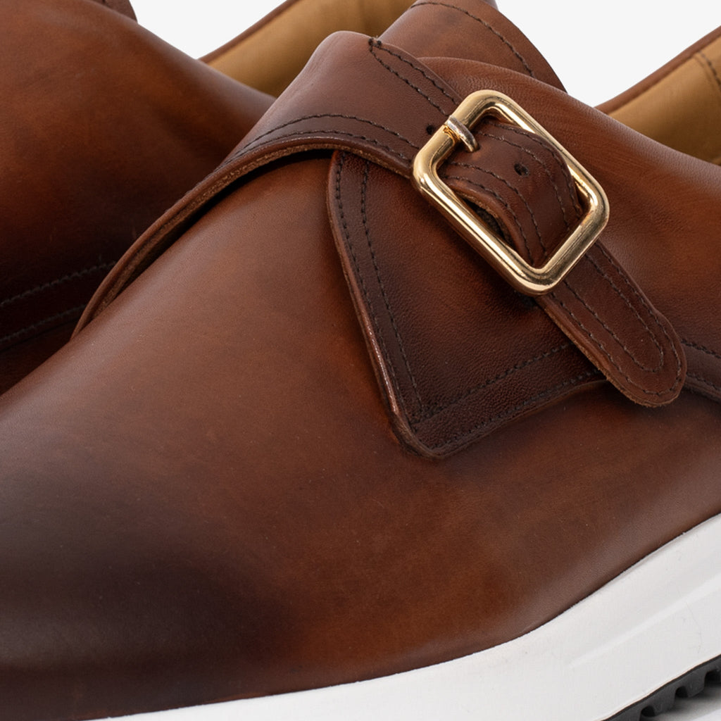 The Luxe Tan Buffalo Leather Women Sneaker