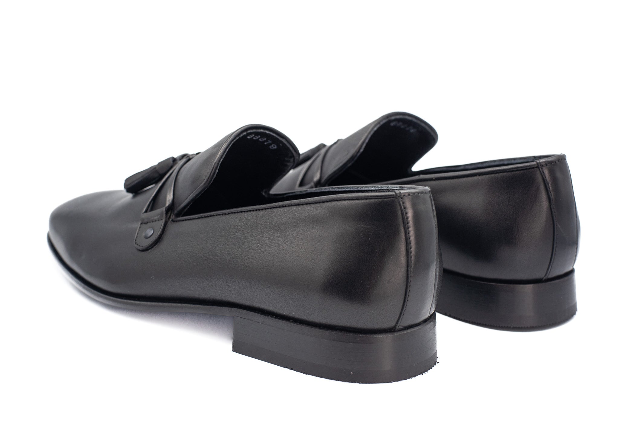The Modica Black Leather Tassel Loafer Final Sale!