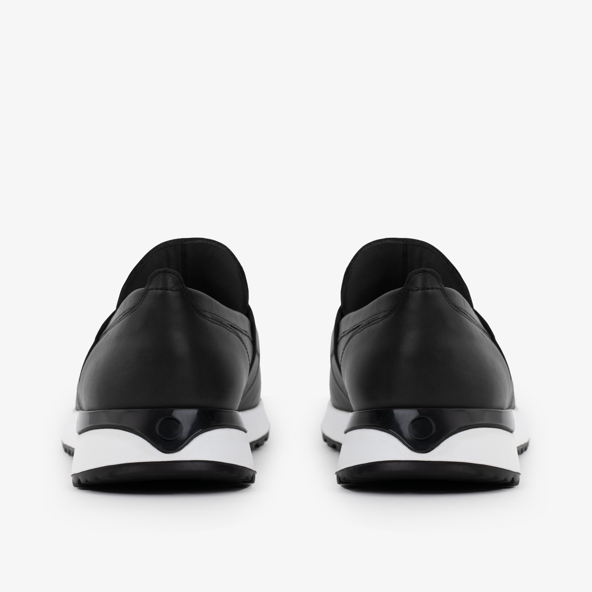 The Lumina Black Buffalo Leather Women Sneaker