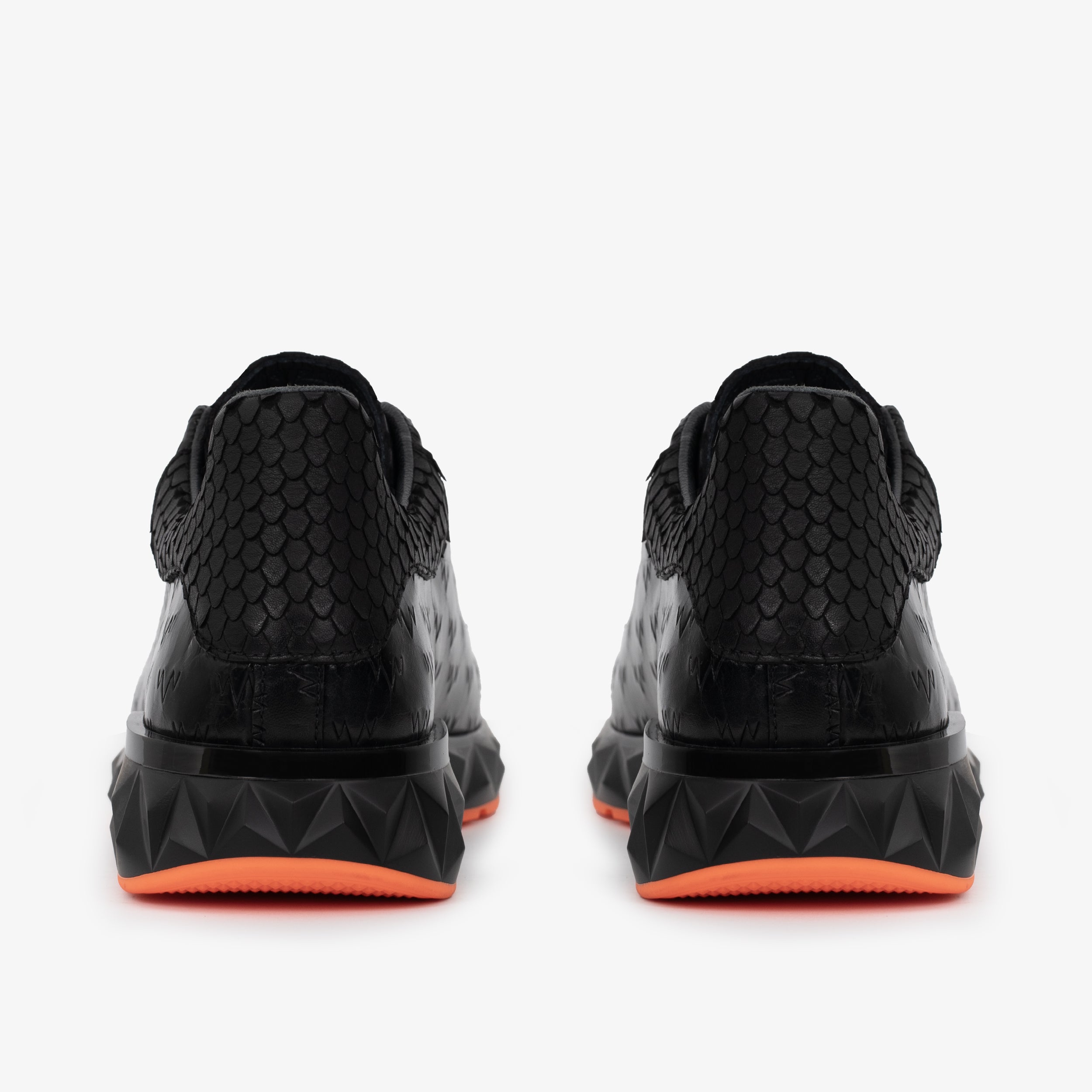 The Caesars Black Leather  Men Sneaker