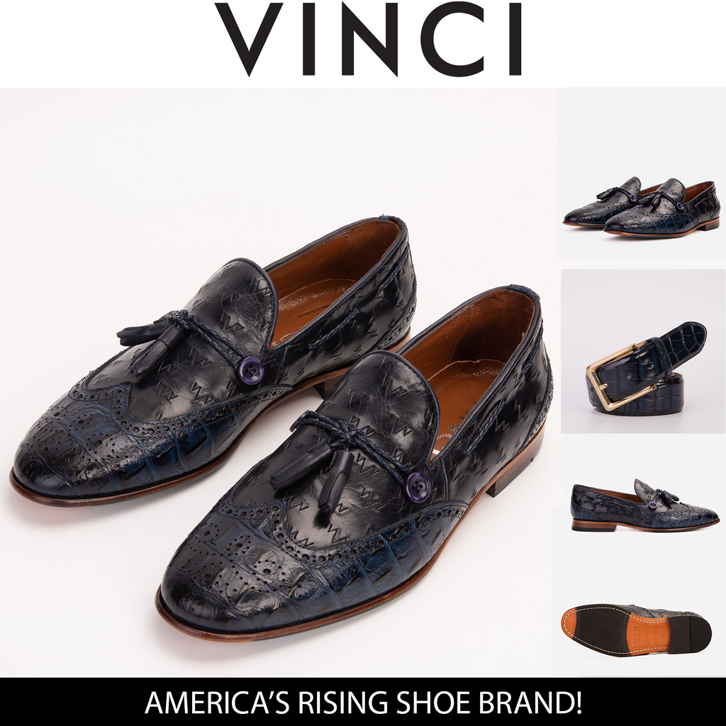 The Istanbul Navy Blue Leather Tassel Loafer Men Shoe