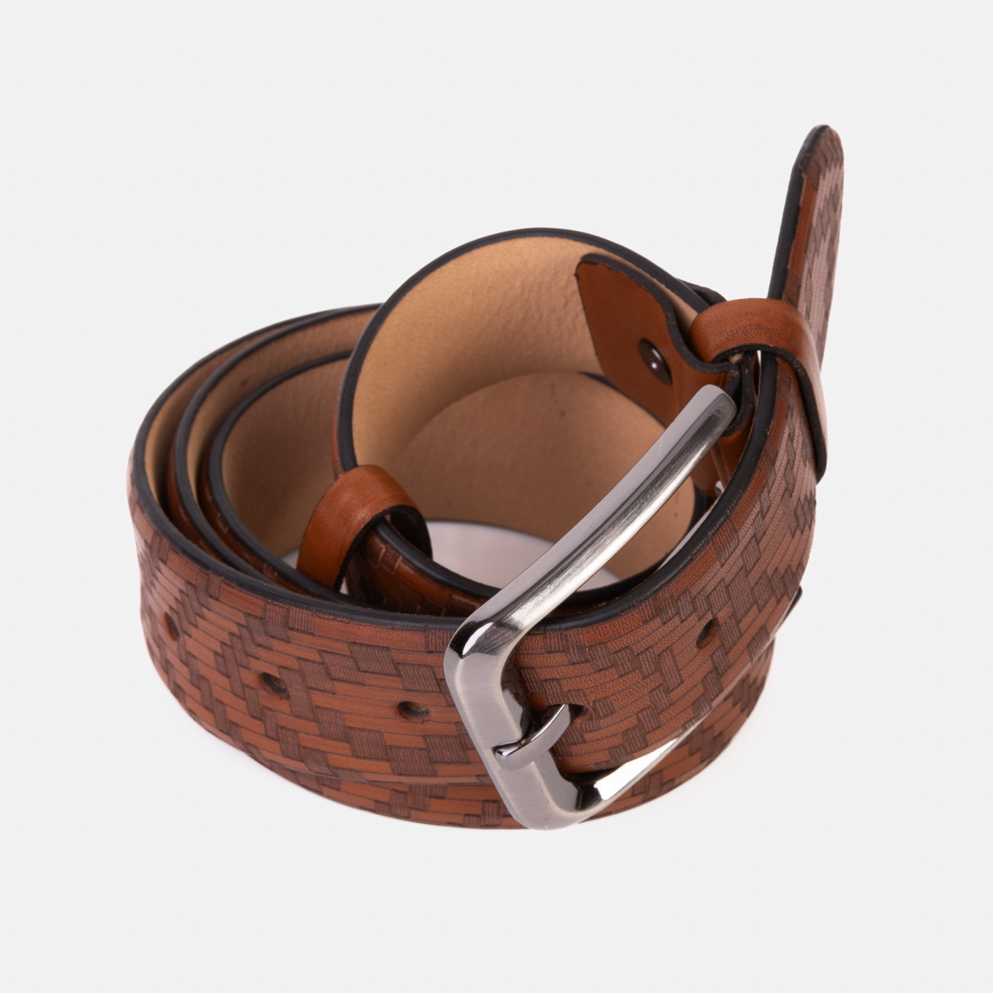 The Meram Tan Calfskin Belt