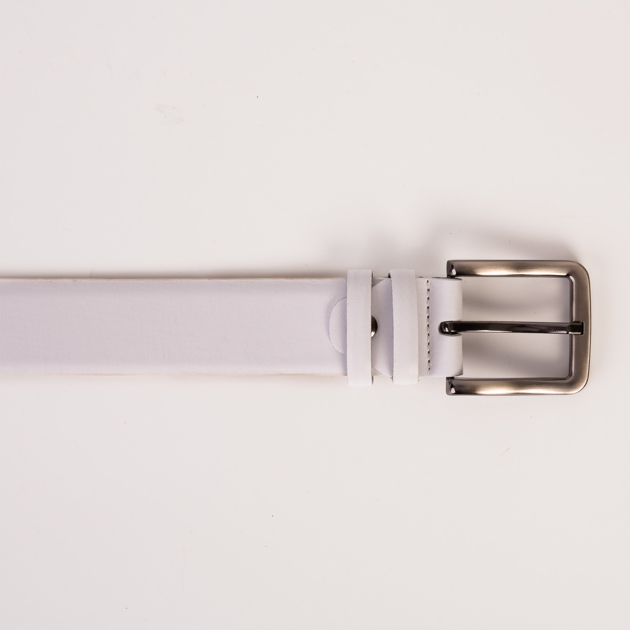 The Urgup White Calfskin Belt