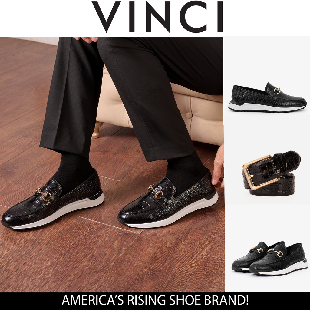 The Padova Black Leather Men Sneaker