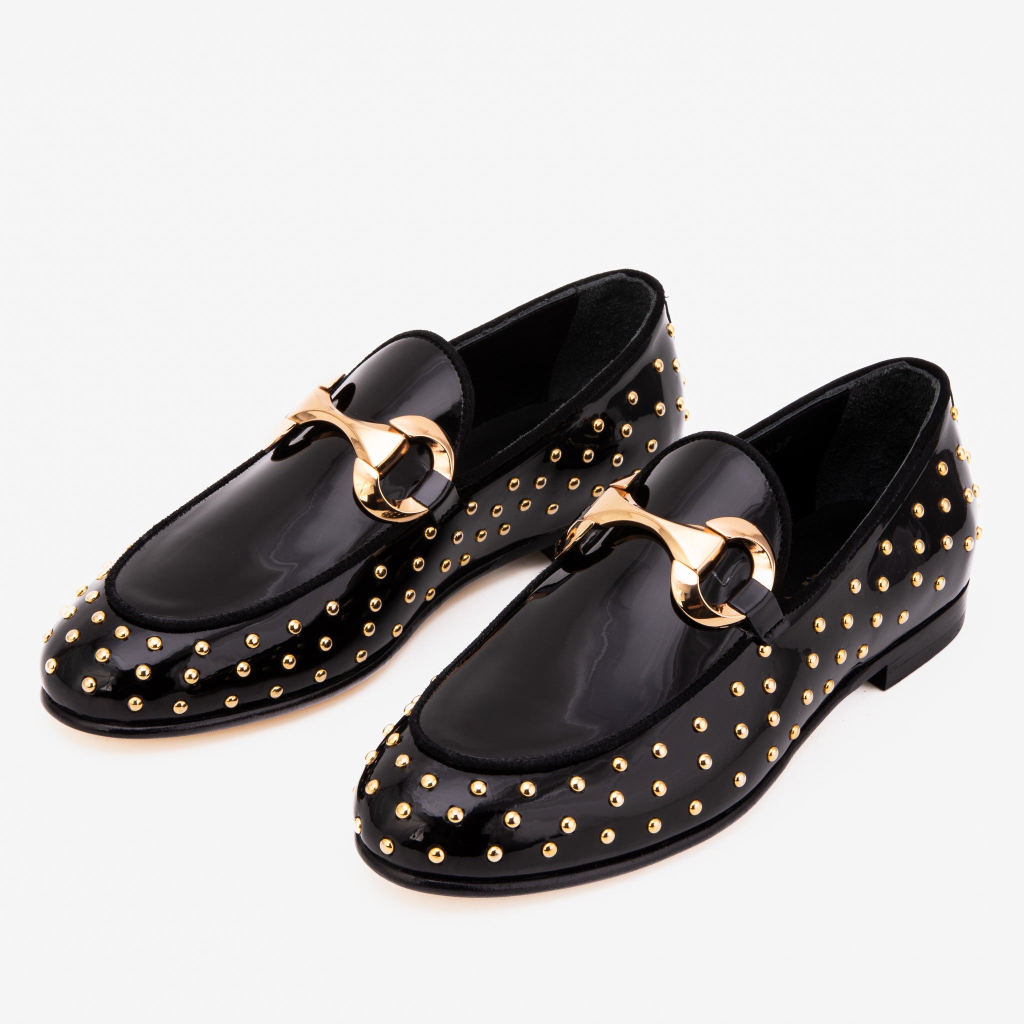 The Jupiter  Shoe Black Spike Leather  Bit Dress Loafer Limited Edition Women  Shoe