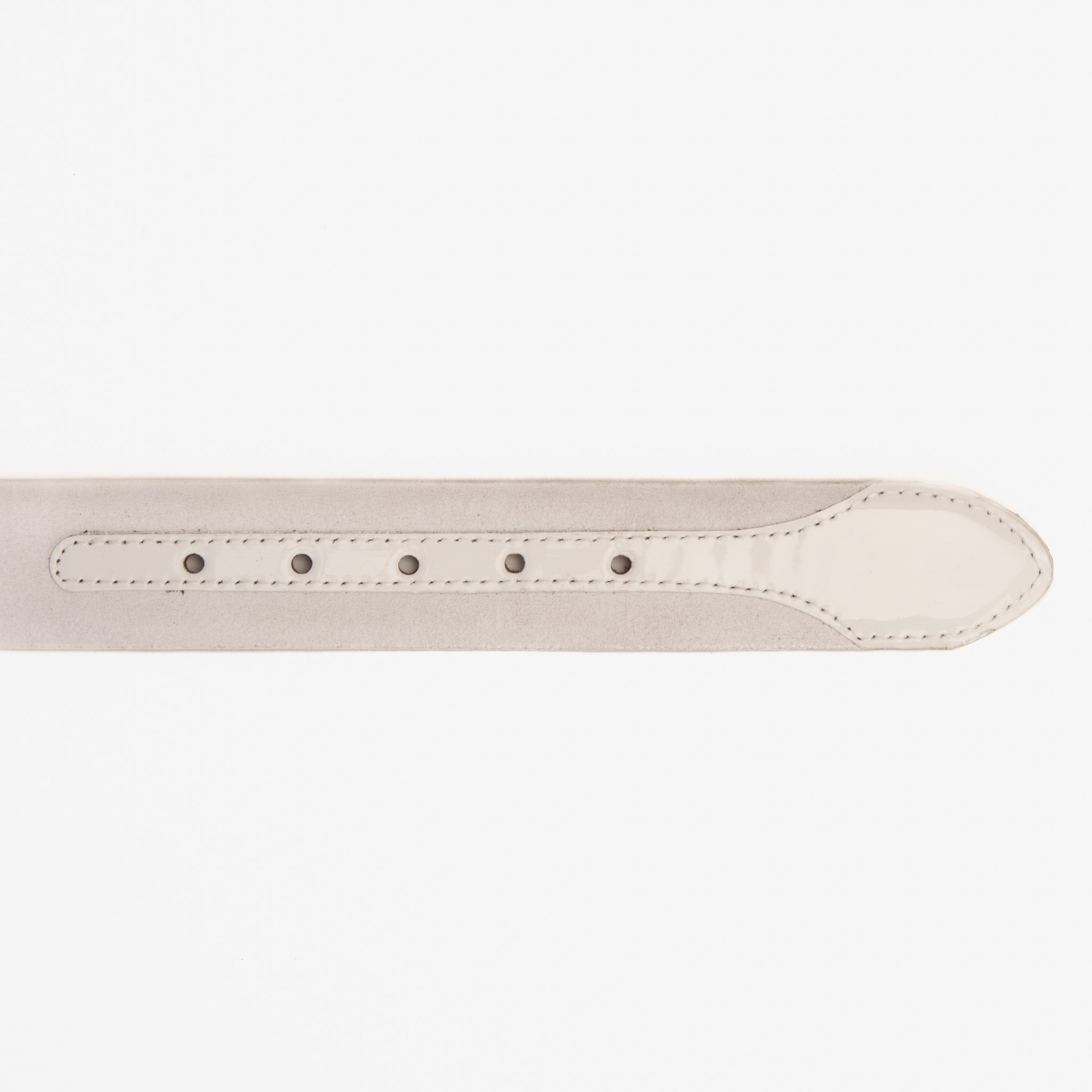 The Eugene White & Gold Woven Leather Belt