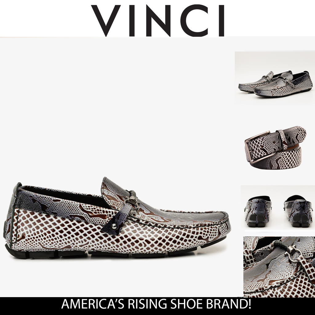 Bologna Black & White Bit Drive Loafer Men Shoe