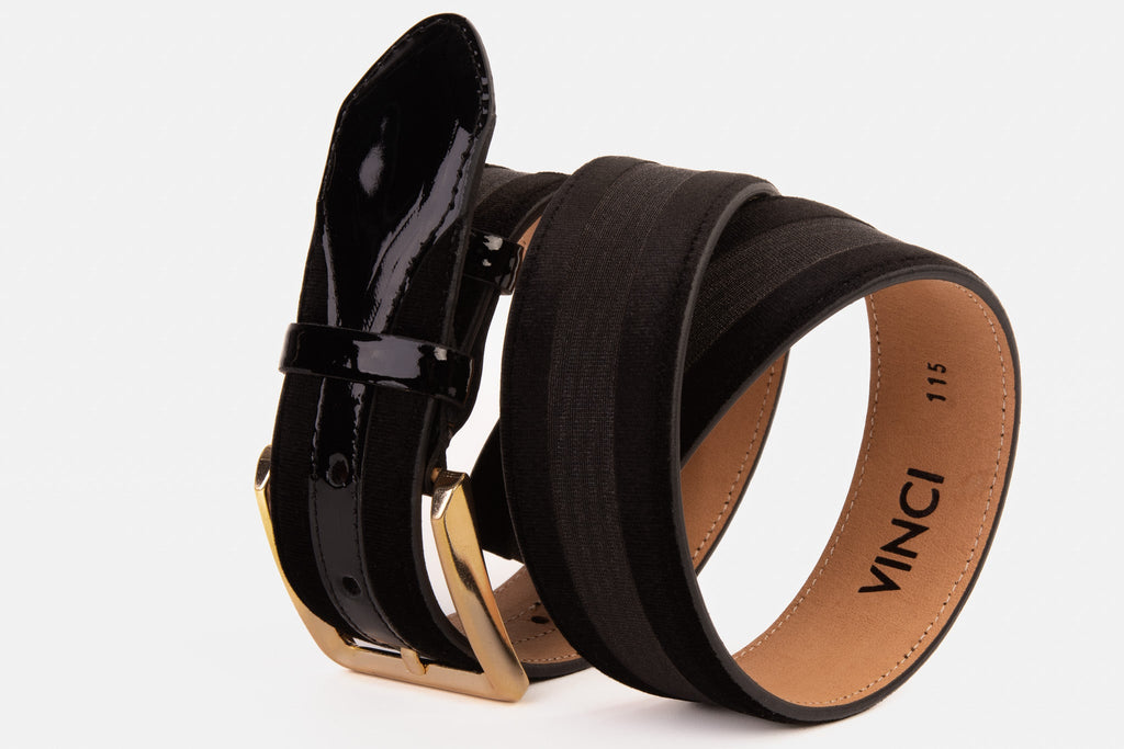 The Pontalto Black Leather Belt