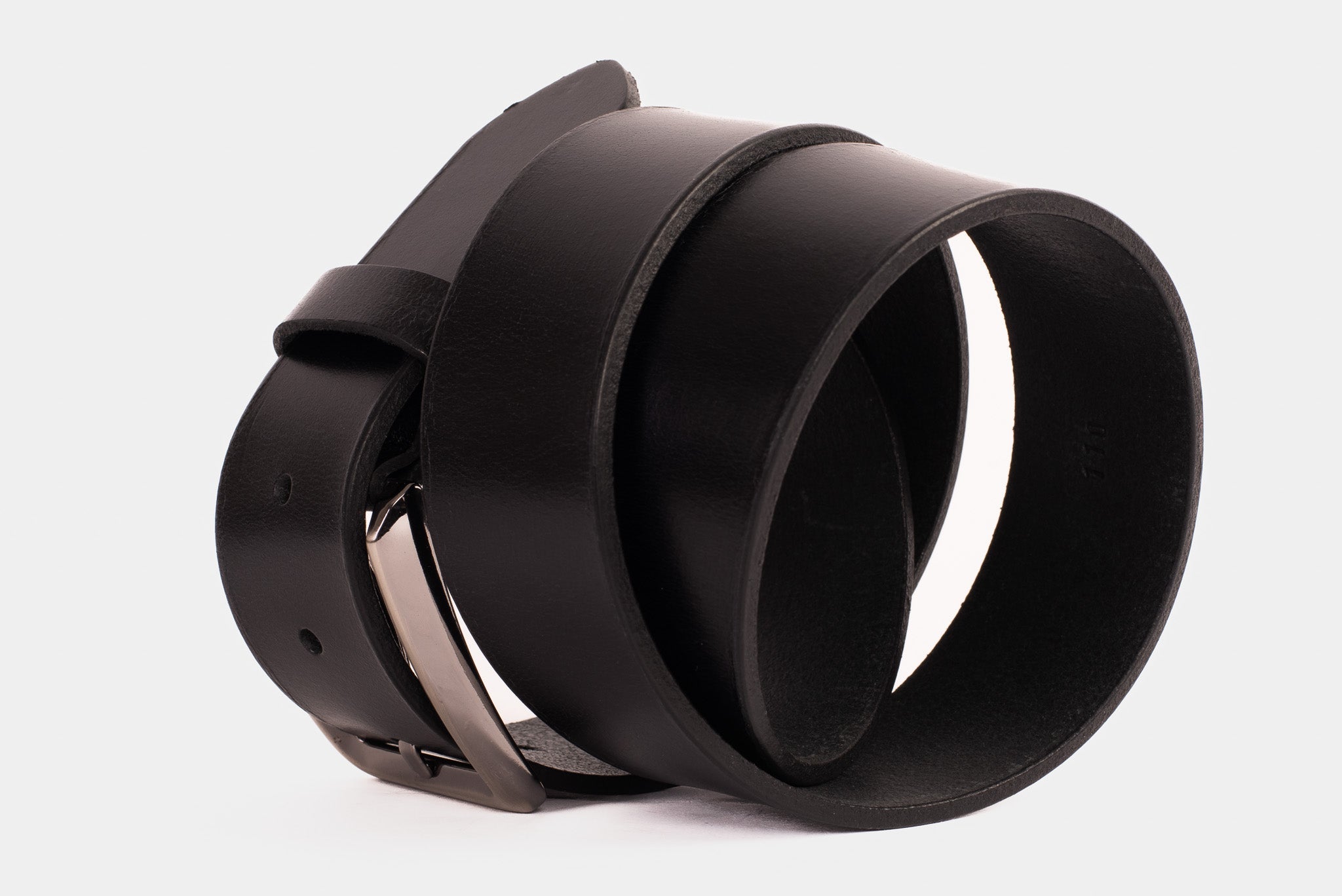 The Mercury Black Calfskin Belt