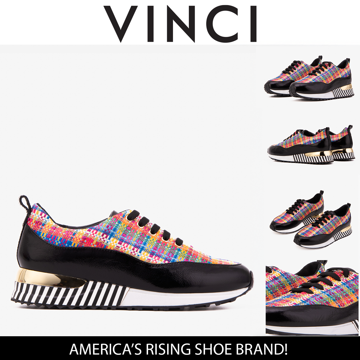 The Valencia Leather Black Women Sneaker