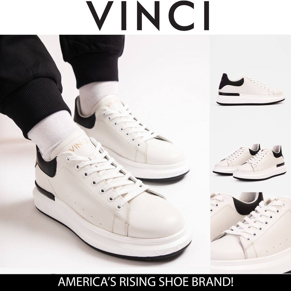 The Linq White Leather Men Sneaker