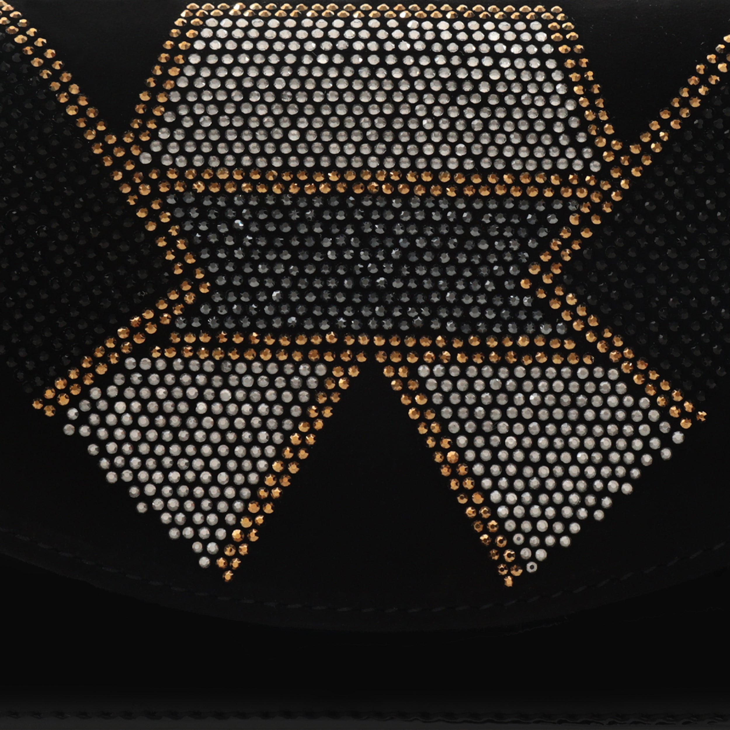 The Magnolia Black Glitter Leather Handbag