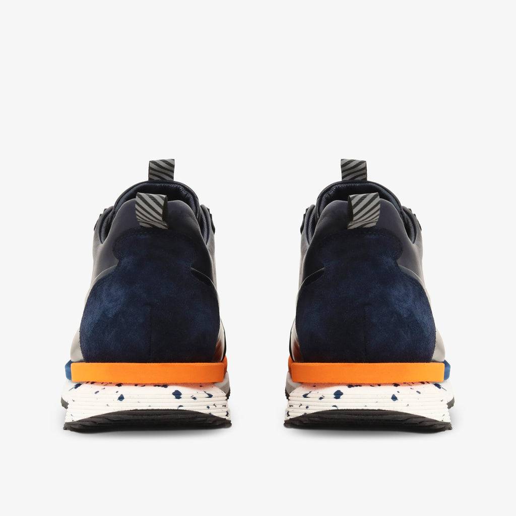 The Milford Navy Blue  Leather Men Sneaker