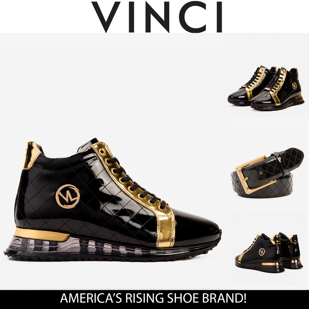 The Prestige Black & Gold  Limited Edition  High-Top Men Sneaker 