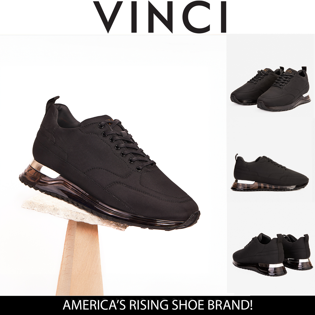 The Lexington Black Leather Men Sneaker