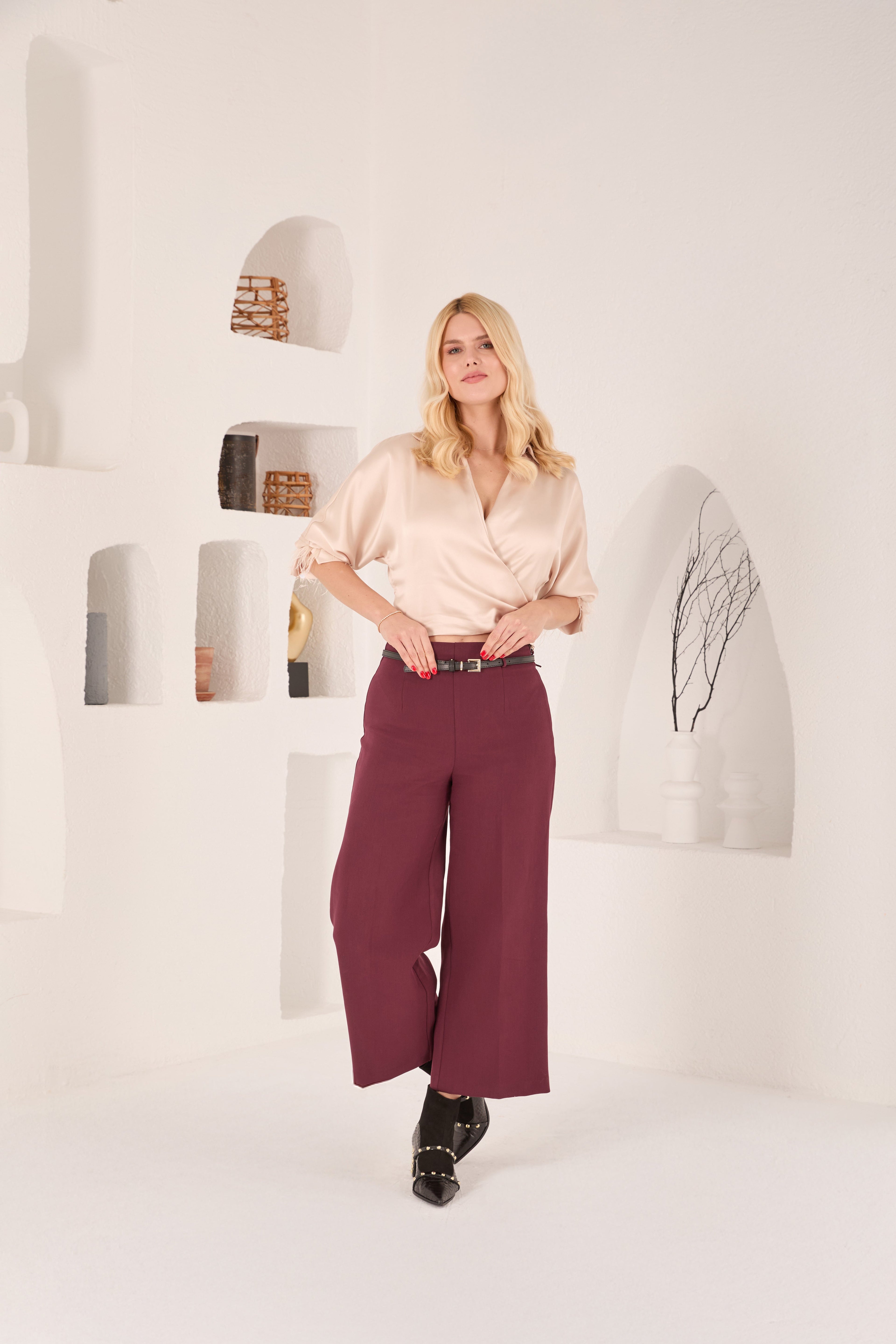 The  Valentina Leather Block Heel Women Boot