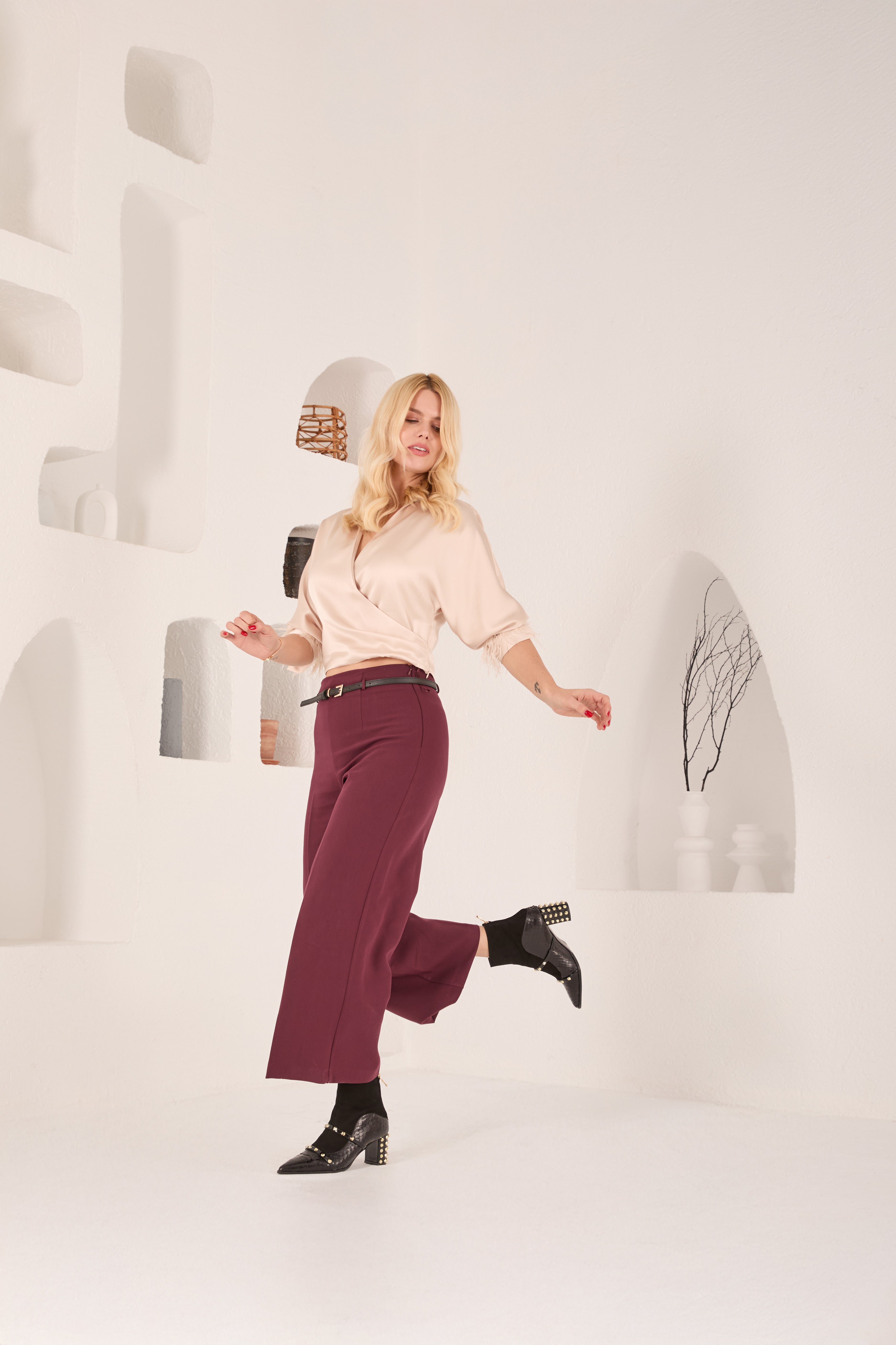 The  Valentina Leather Block Heel Women Boot